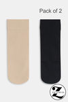 Zivame Calf Length Socks (Pack of 2) - Multicolor — thumbnail 1